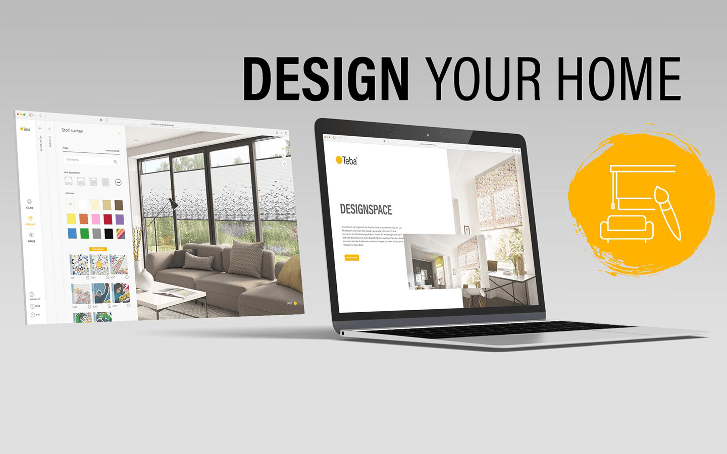 Vorschau Designspace am Laptop