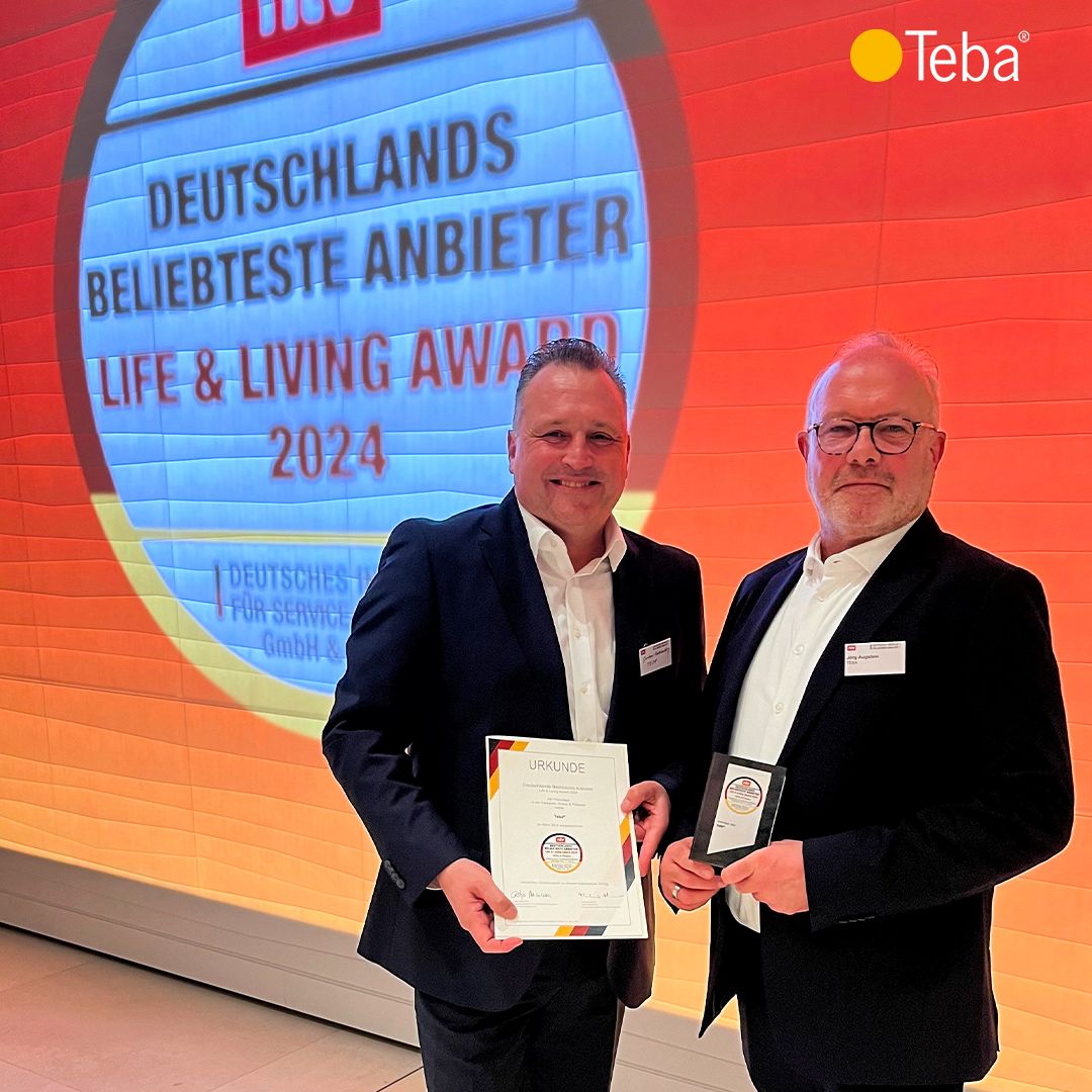 Teba wird mit dem Life & Living Award ausgezeichnet