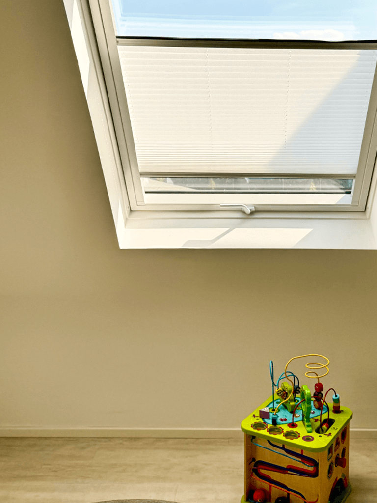 Dachfenster mit Plissee