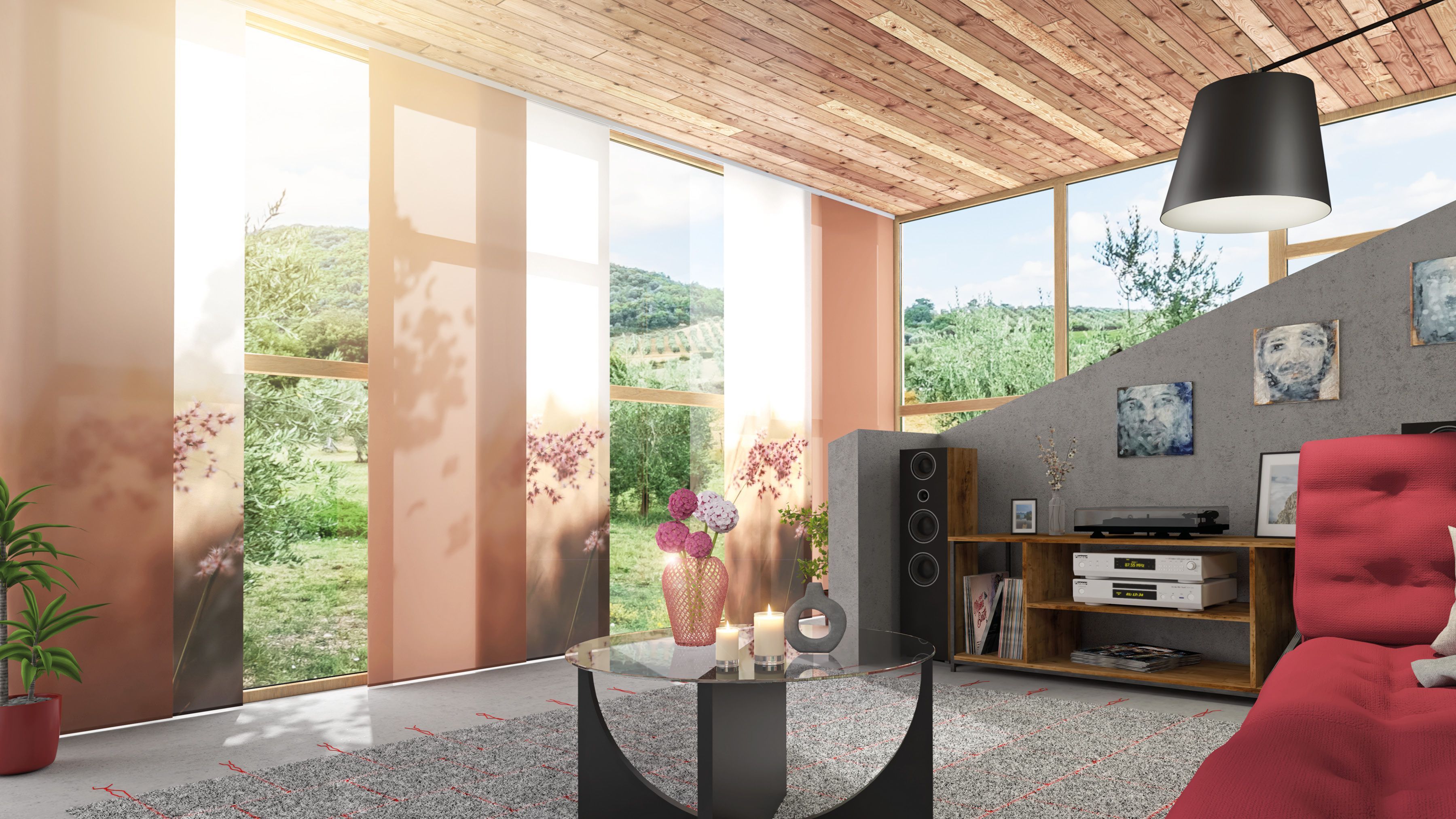 Teba Flächenvorhang beige