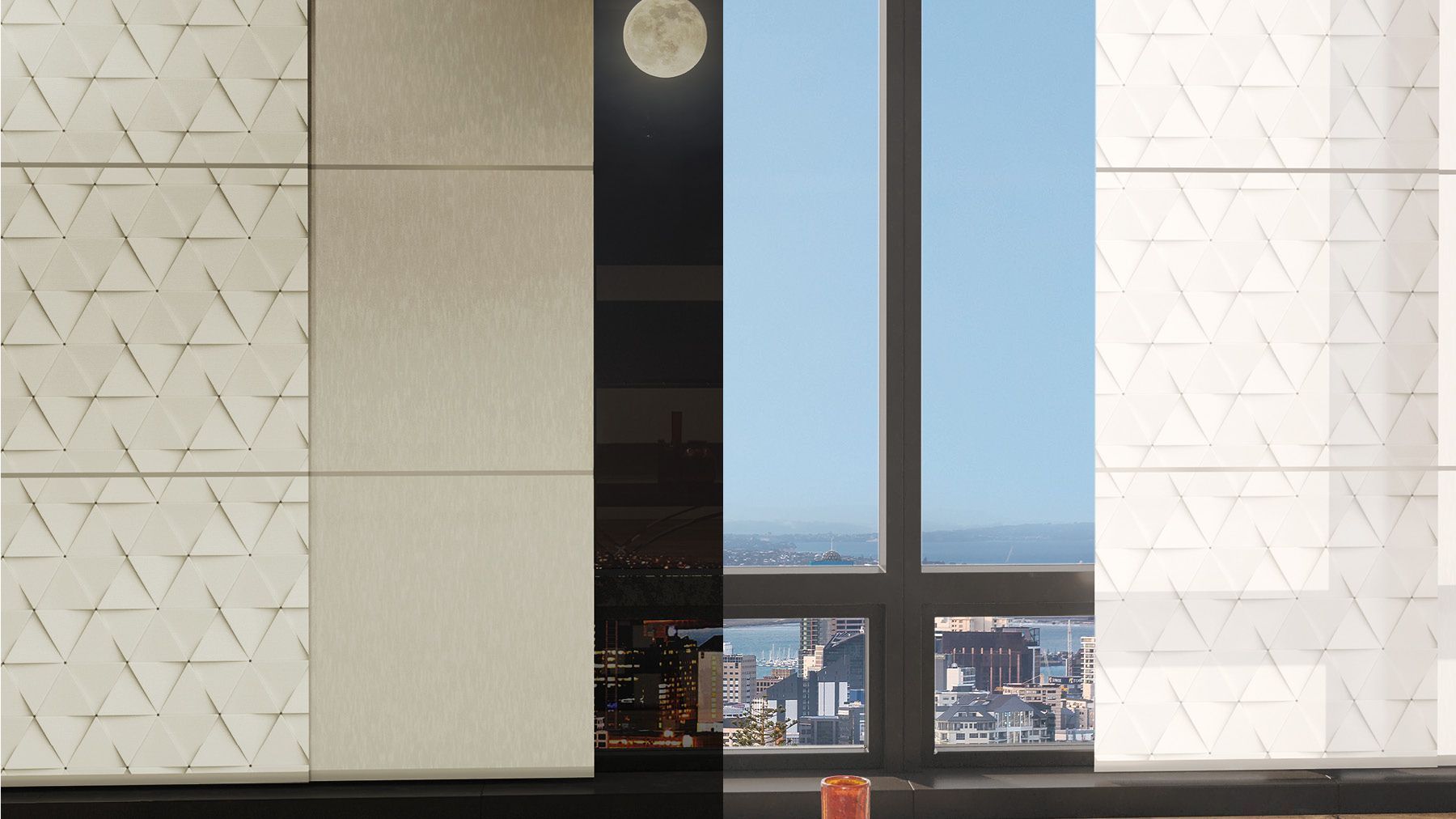 Beige Flächenvorhänge Fenster Teba