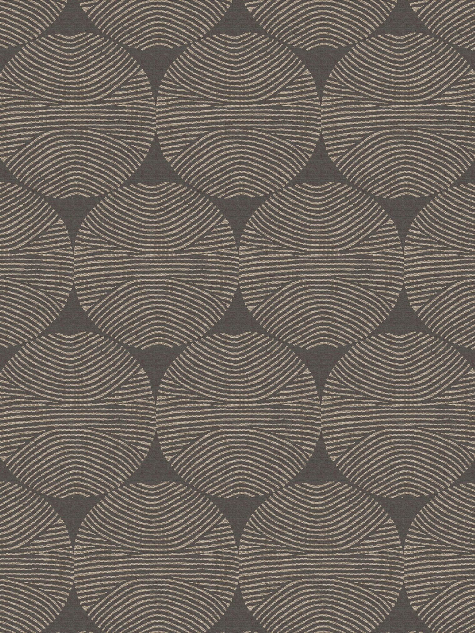 Flächenvorhang mit Grauen Kreisen Stoffmuster