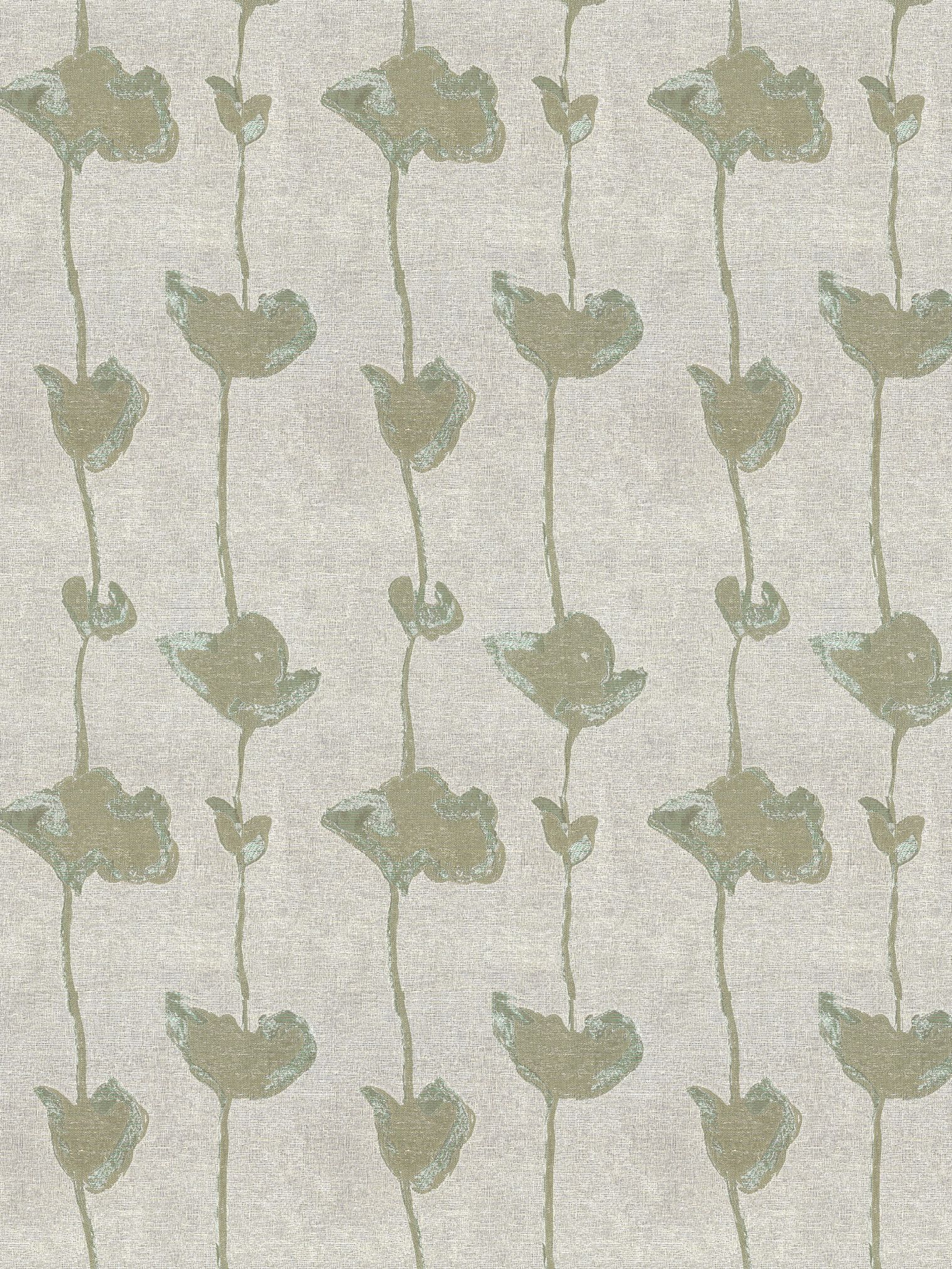 Flächenvorhang mit Grünen Ranken Stoffmuster