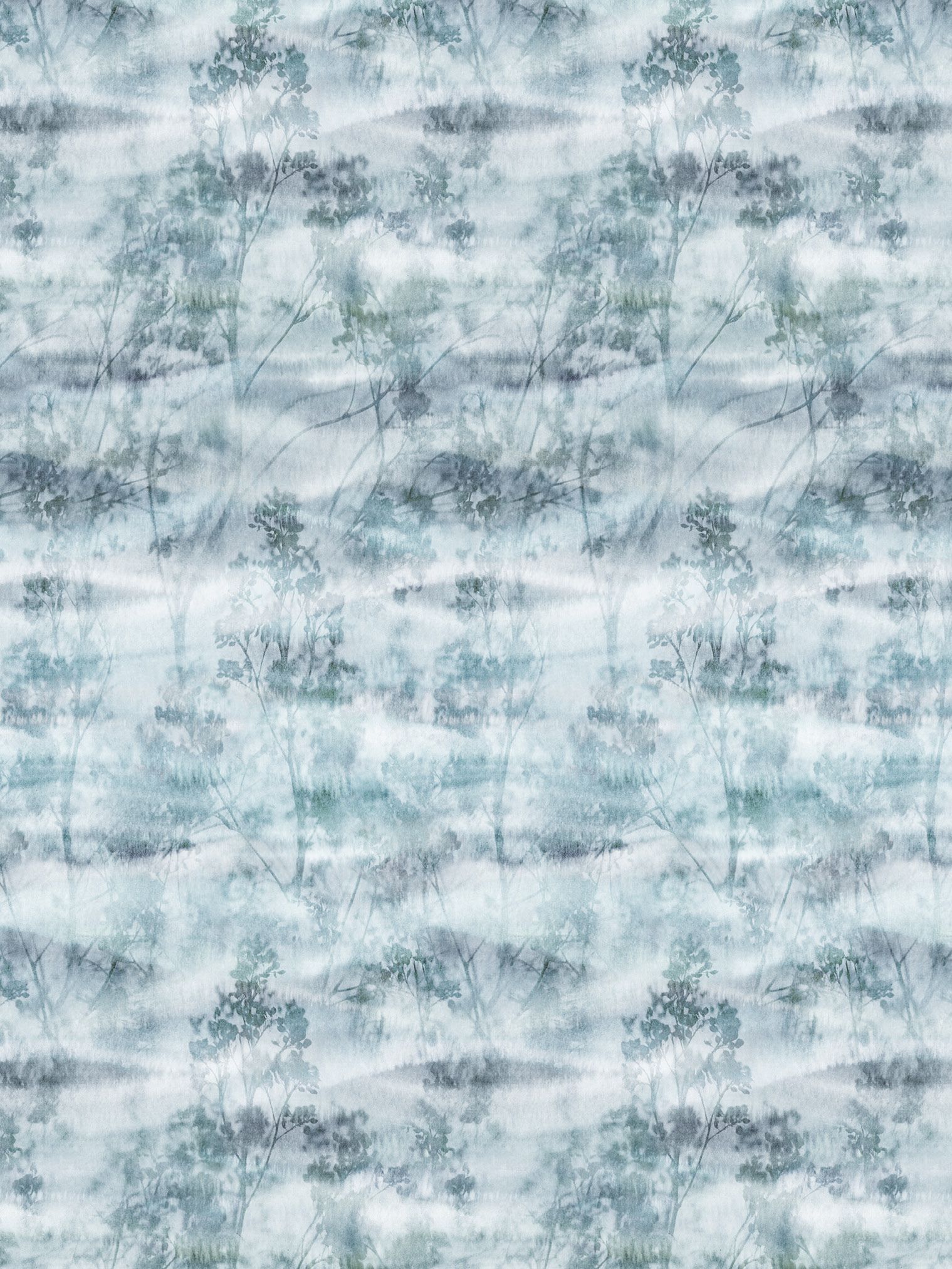 Flächenvorhang mit blauem Muster von Teba