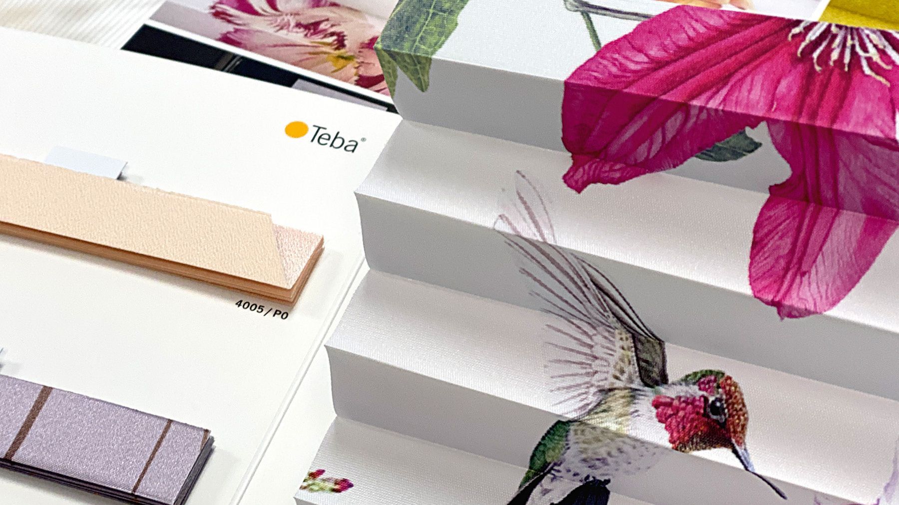 Teba Kollektionen mit vielen Echtmustern