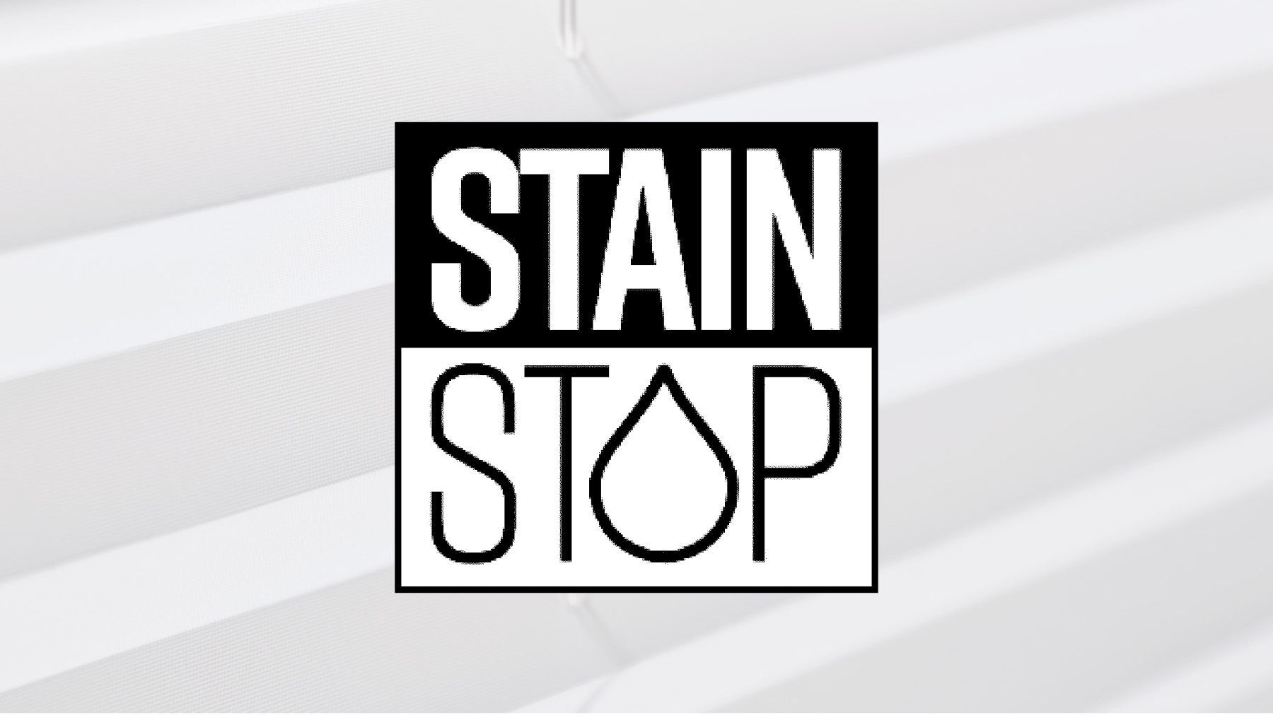 Weißes Plissee STAINSTOP Piktogramm