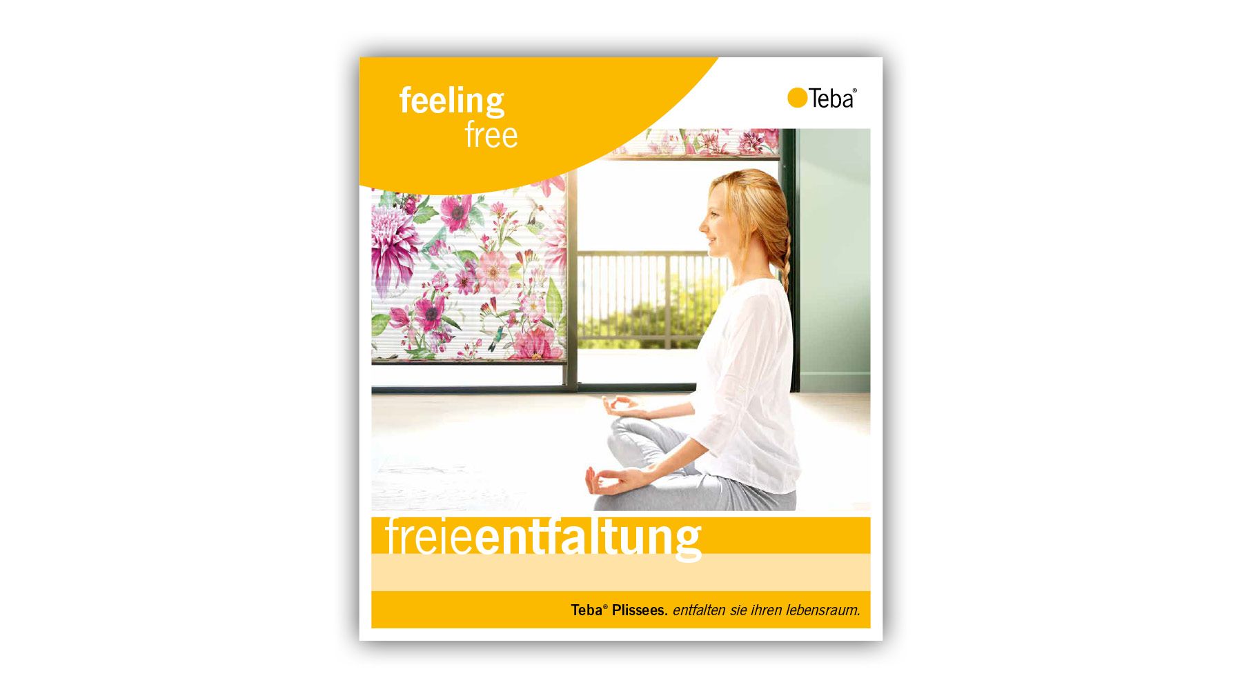 Vorschau Broschüre für Teba Plissees