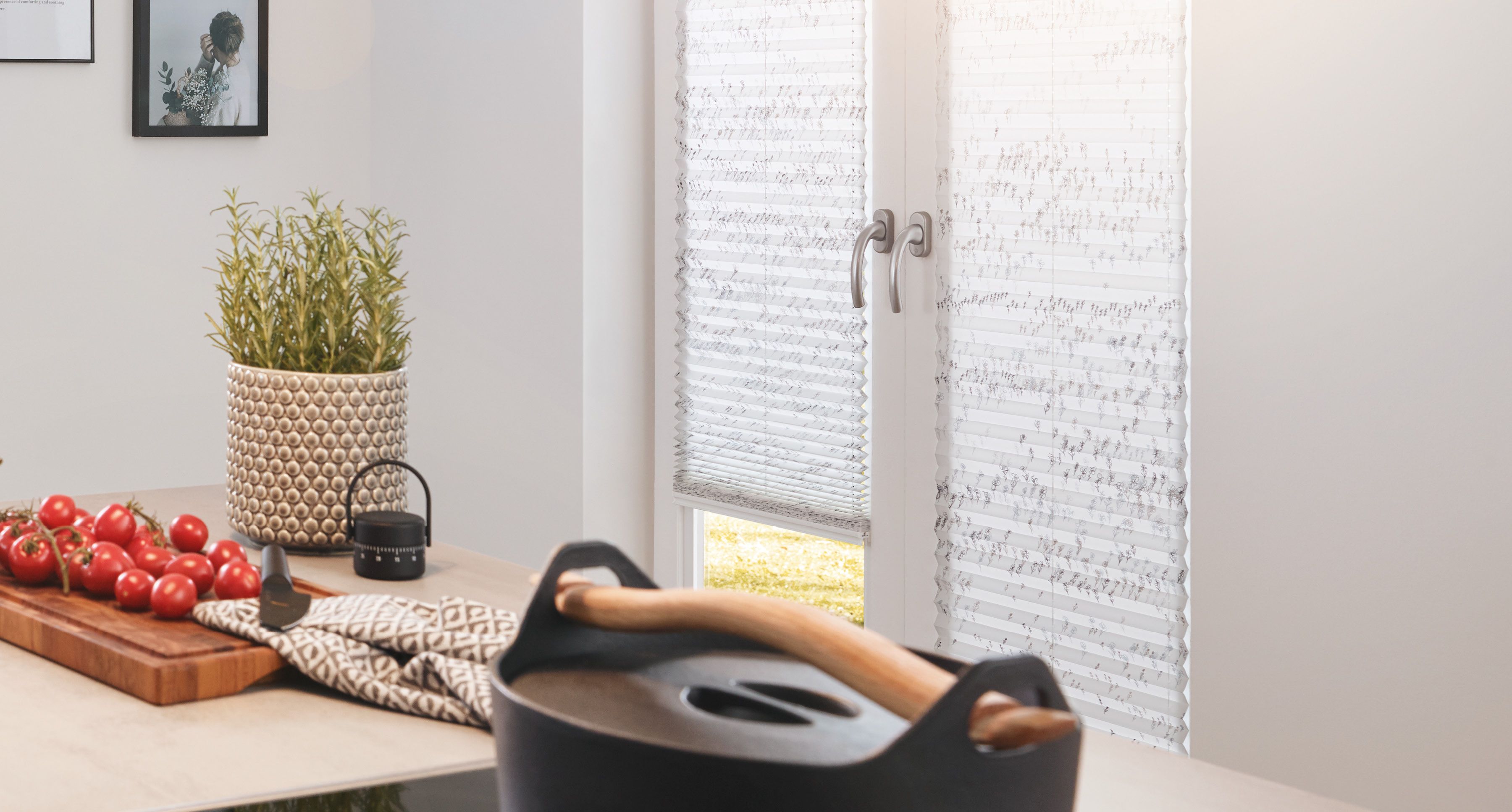 Teba Plissee in der Küche