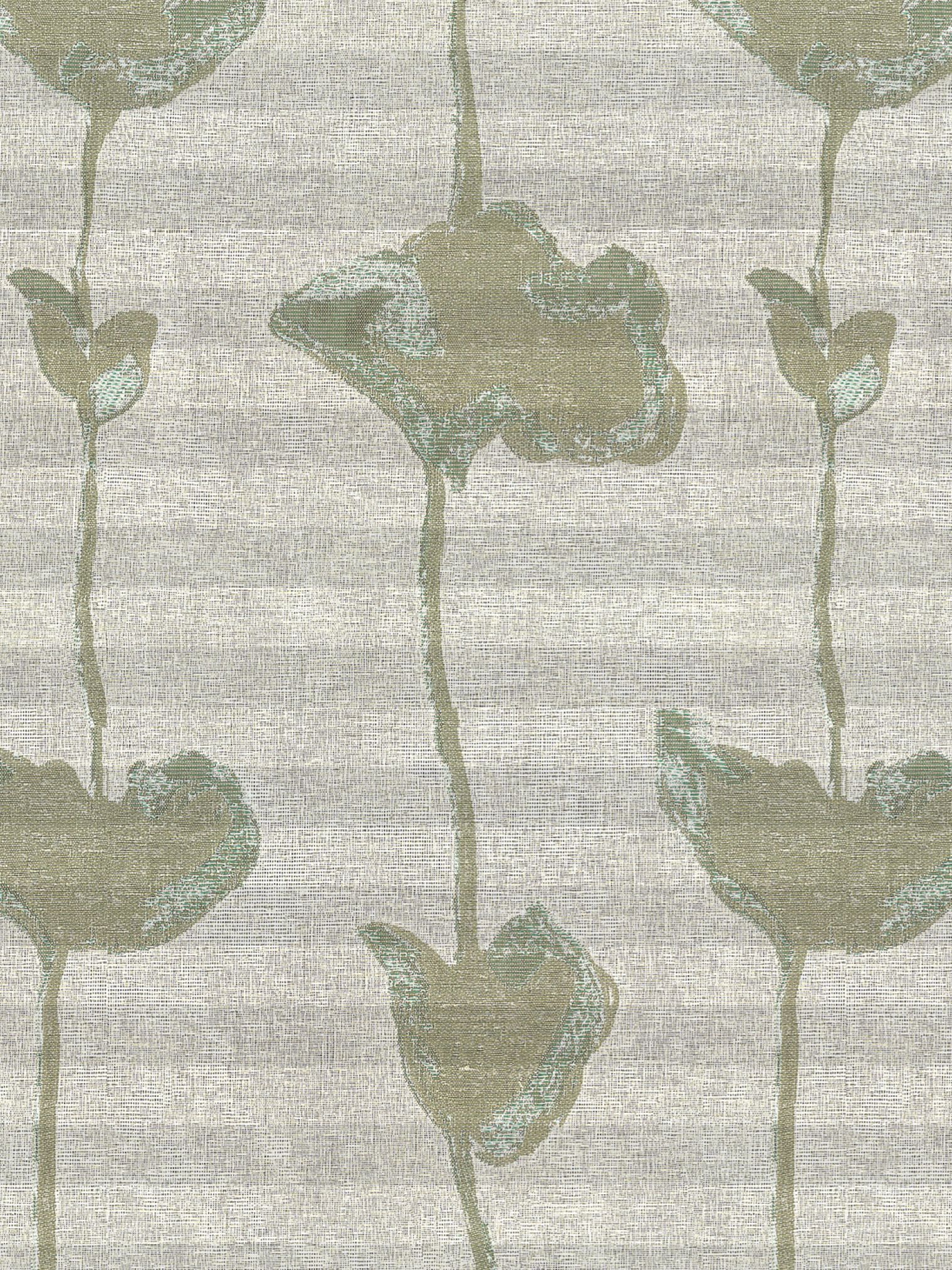 Plissee mit grünem Blumen-Stoffmuster