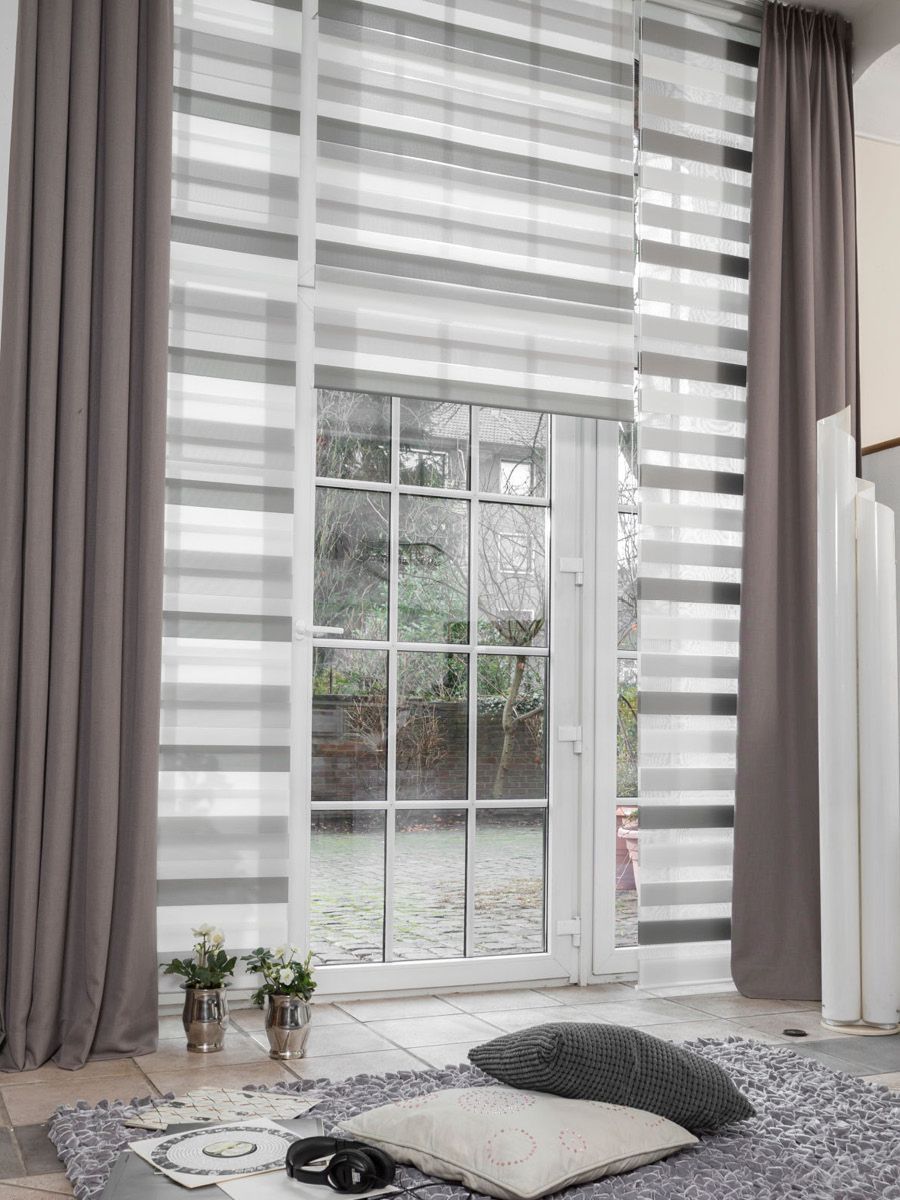 Gestreiftes Teba Rollo Doppelrollo