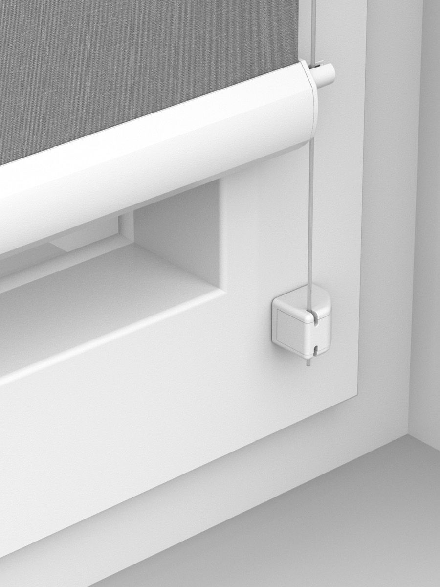 Graues Teba Rollo mit Pendelsicherung