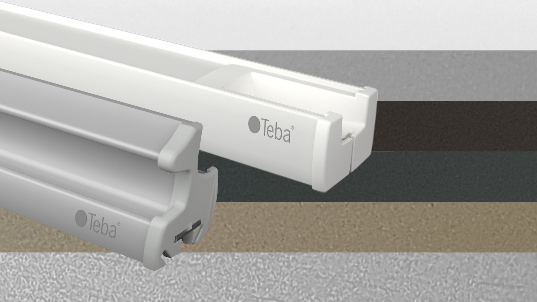 Teba Schienen weiß silber