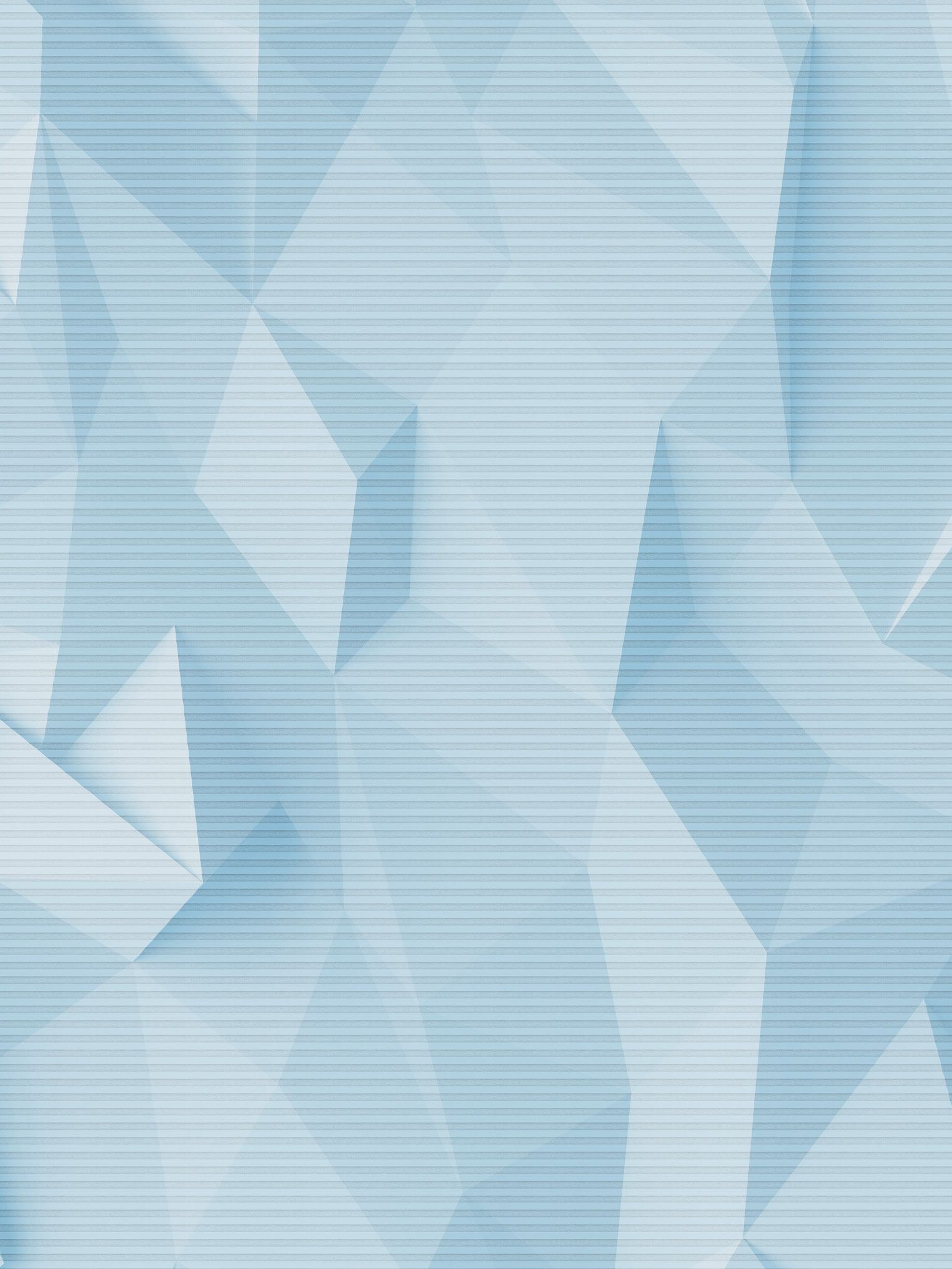 Teba DUETTE Wabenplissee blaue geometrische Formen