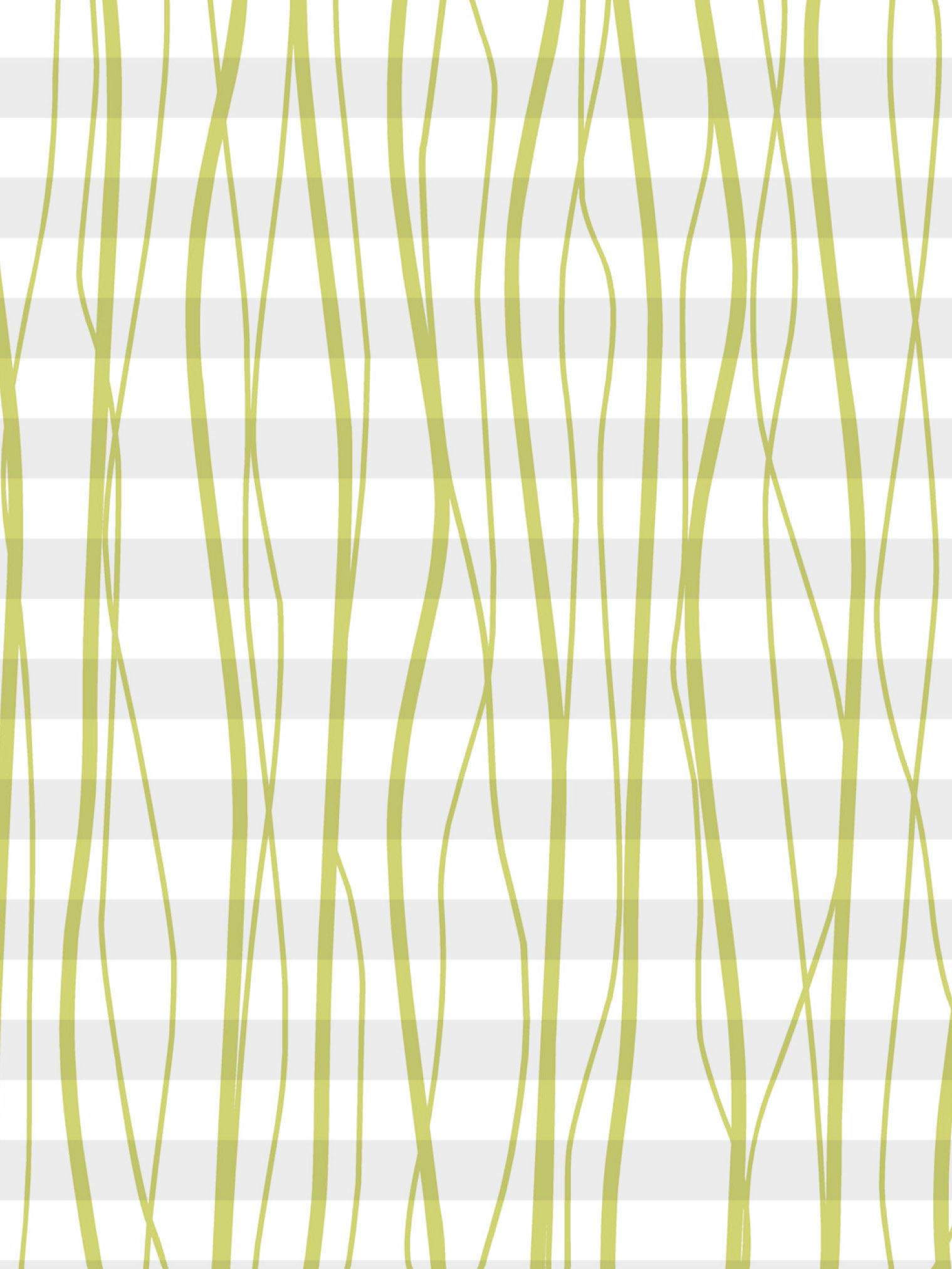 Teba Plissee Dessin grüne Linien auf weißem Grund