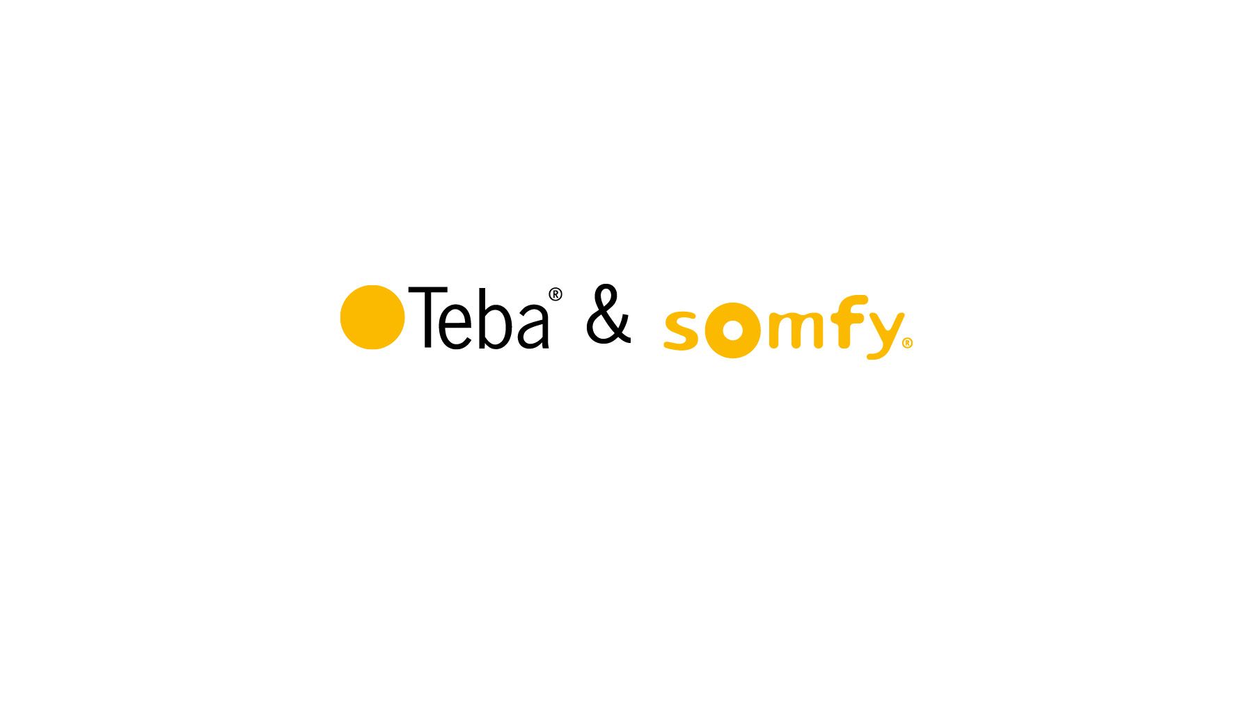 Teba & somfy weißer Hintergrund