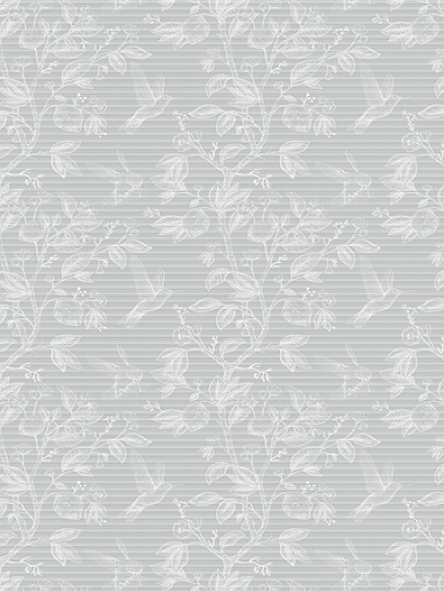 Teba Wabenplissee mit Paradiesvögeln in grau