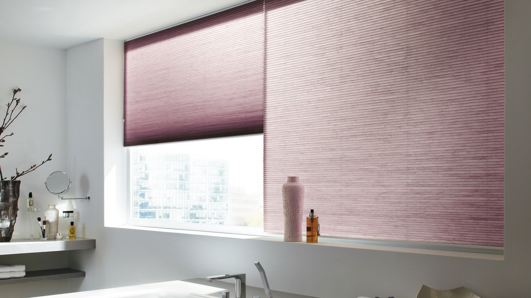 Teba Wabenplissee am Fenster