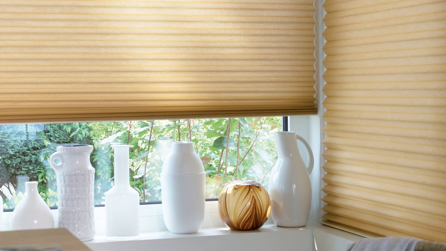 Teba Wabenplissee am Fenster