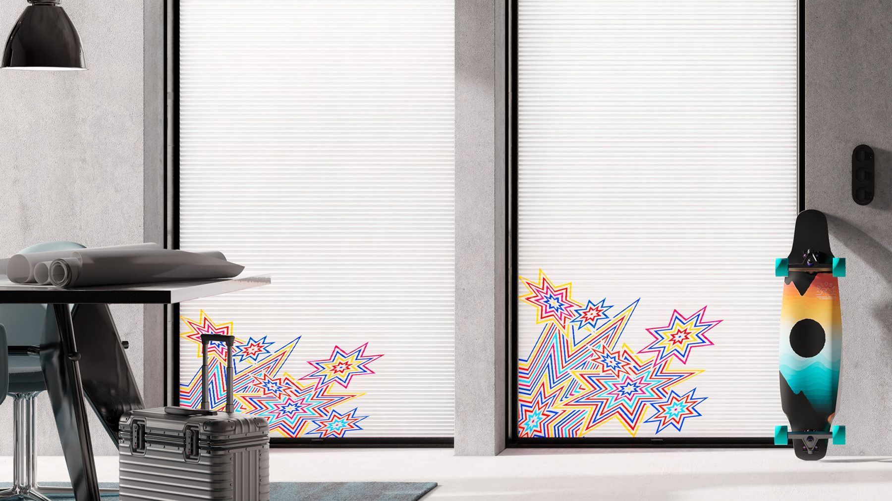 Teba Wabenplissee am Fenster im Esszimmer 